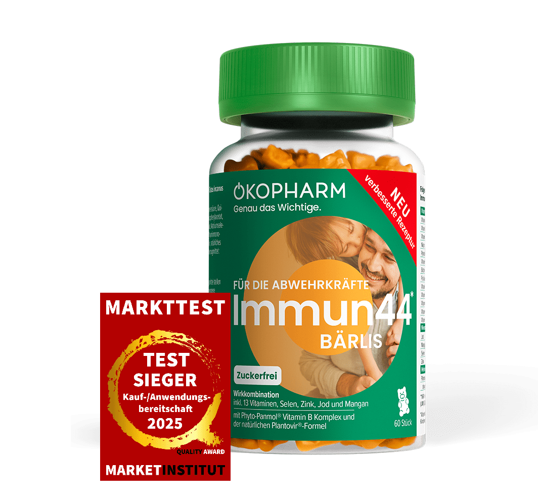 Immun44 Produktbild mit Siegel Markettest