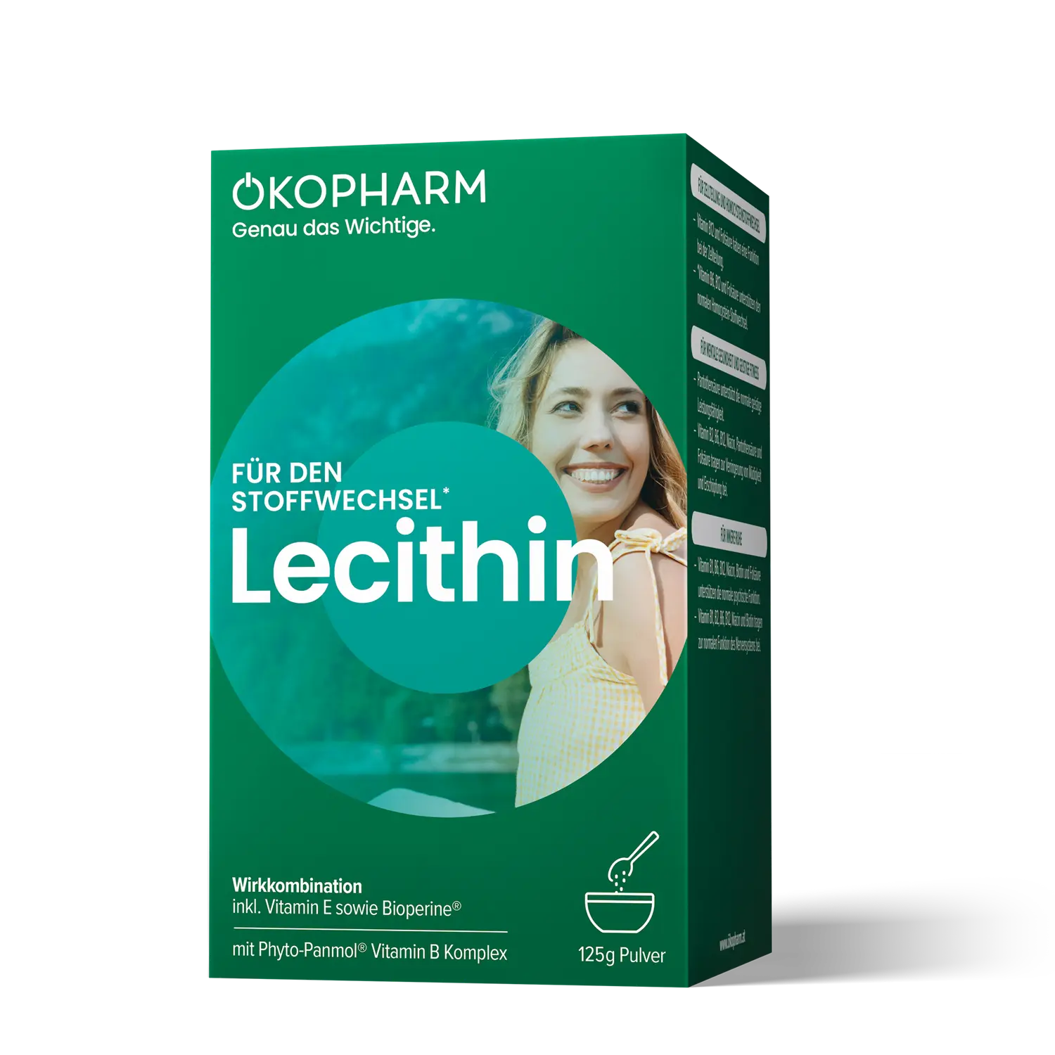 ÖKOPHARM Lecithin, Für den Stoffwechsel - 125g Pulver