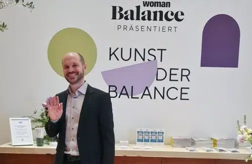 Gerald Deuring am WOMAN Kunst der Balance Event April 2025