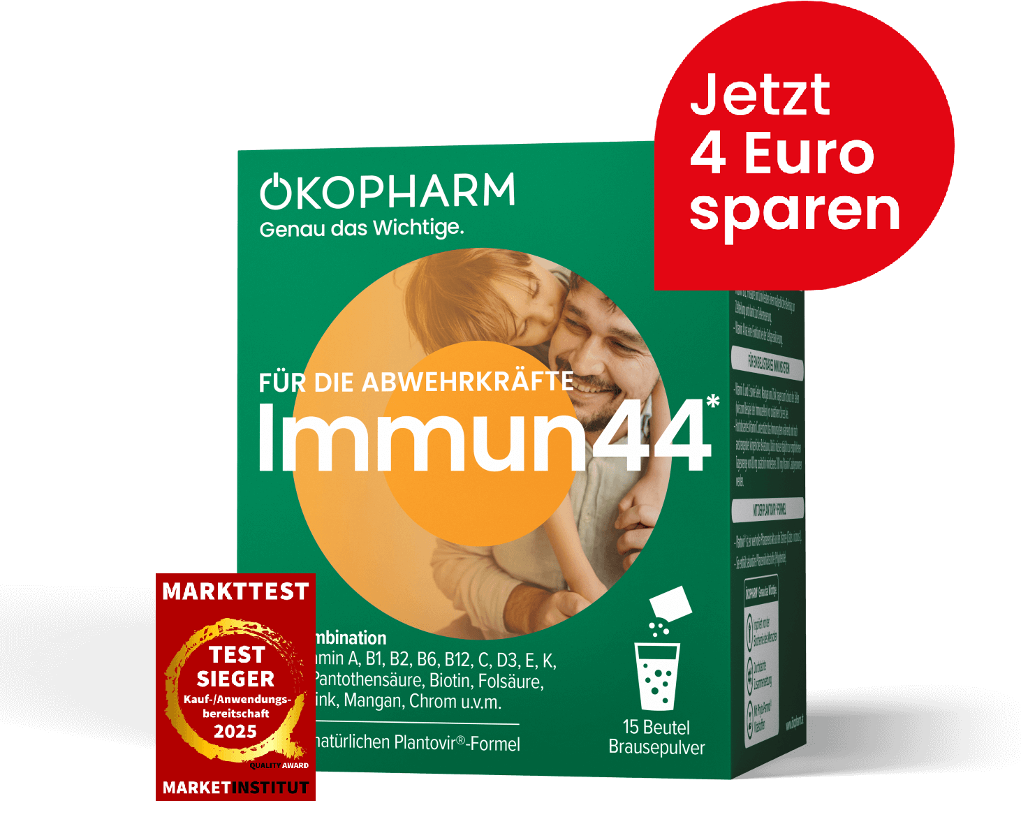 Immun44 Brausepulver - Jetzt 4 Euro sparen