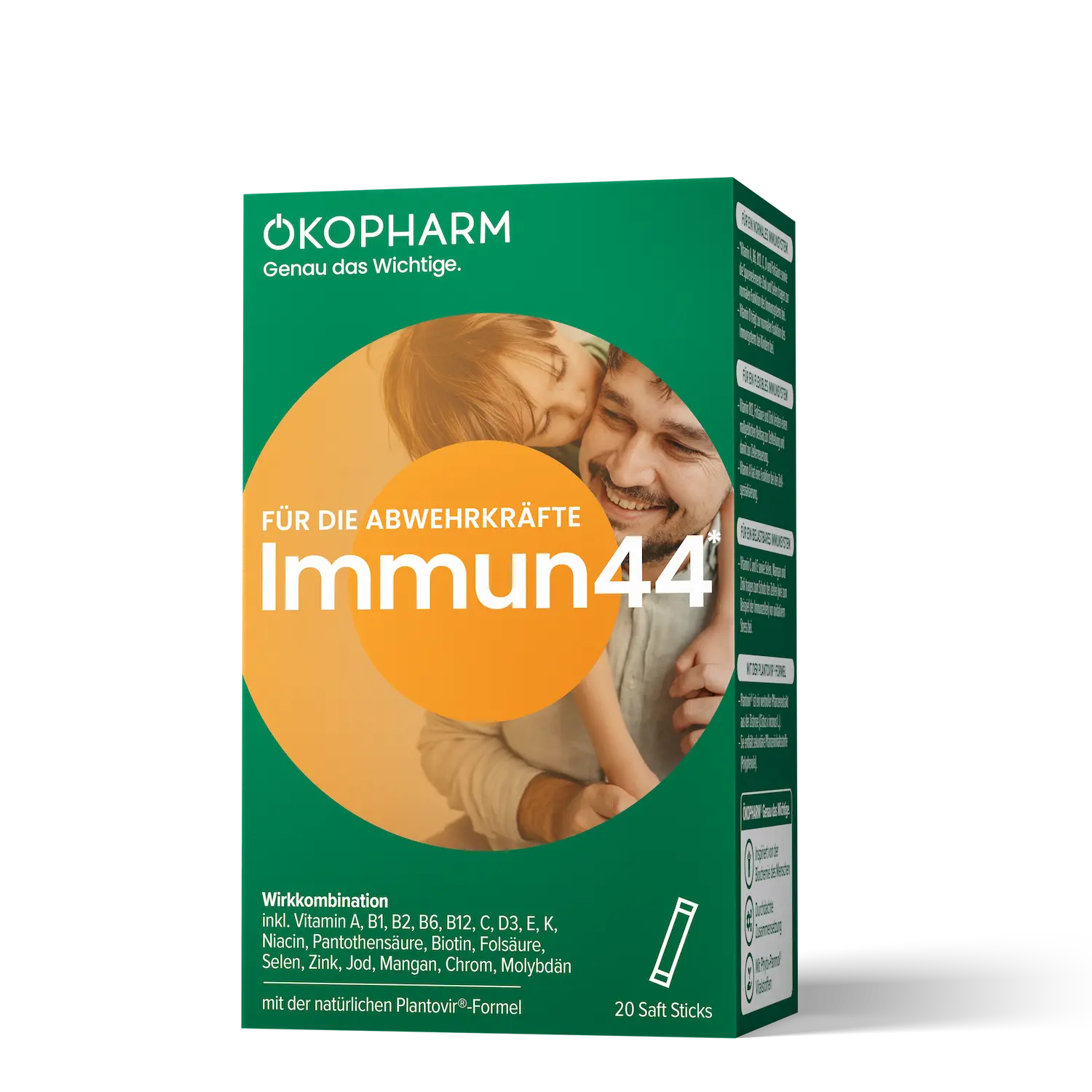 ÖKOPHARM Immun 44 Saft Sticks - Für die Abwehrkräfte, 20 Sticks