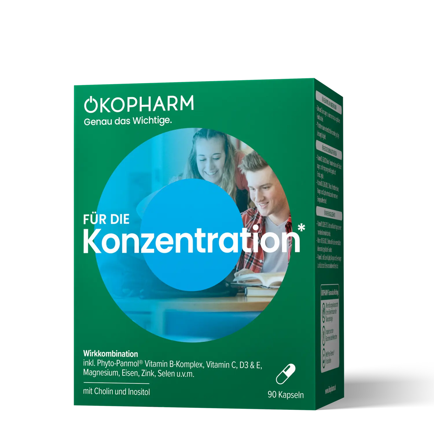 ÖKOPHARM Für die Konzentration, 90 Kapseln